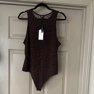 Express | Zebra Print Bodysuit